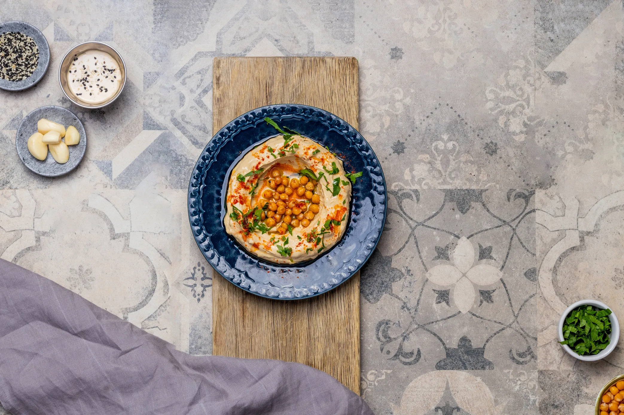 classic hummus, Middle East
